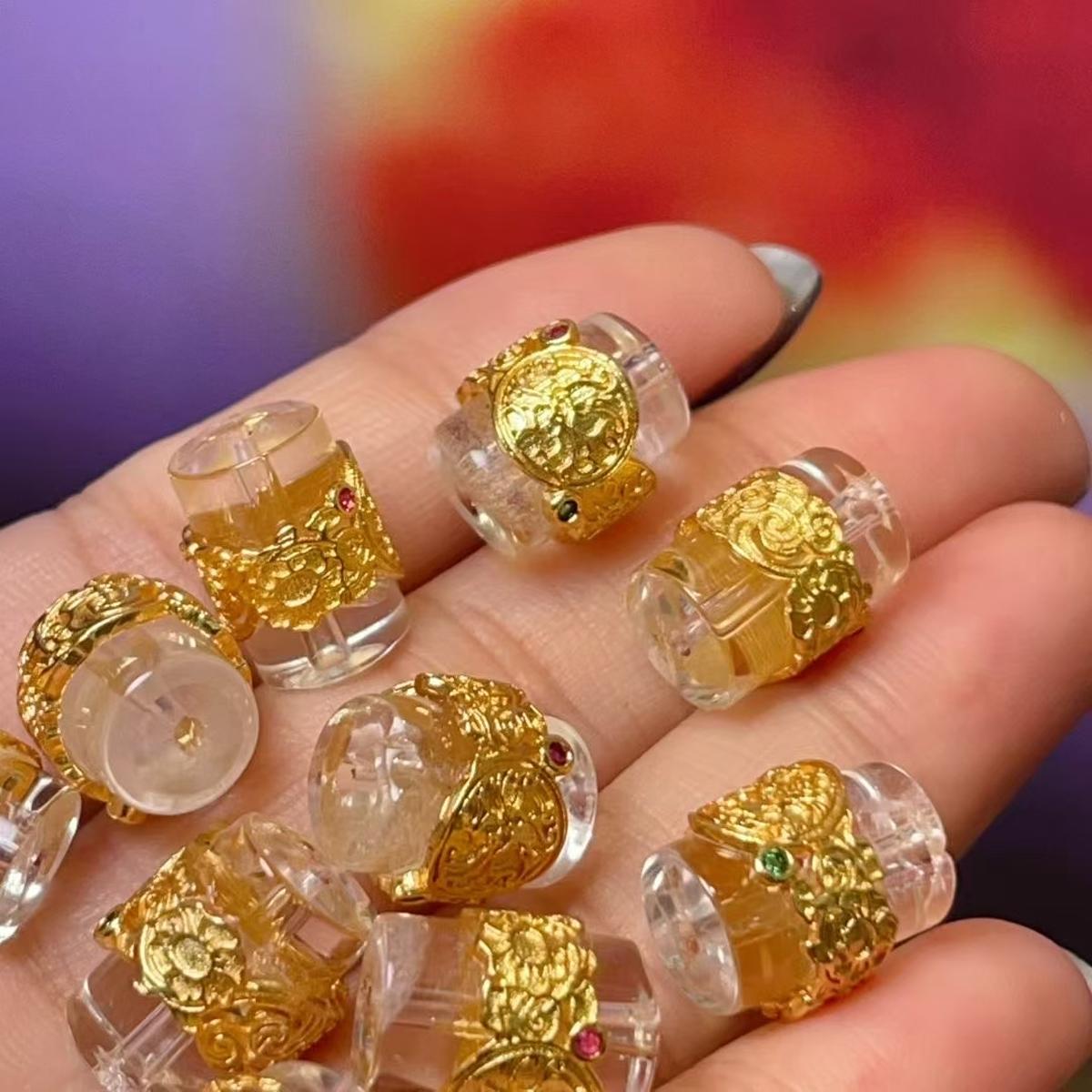 

2 шт. DIY бусины Pupa из натурального камня прозрачный кварц изоляционные бусины для изготовления ювелирных изделий DIY ожерелье браслет серьги аксессуар 2pcs