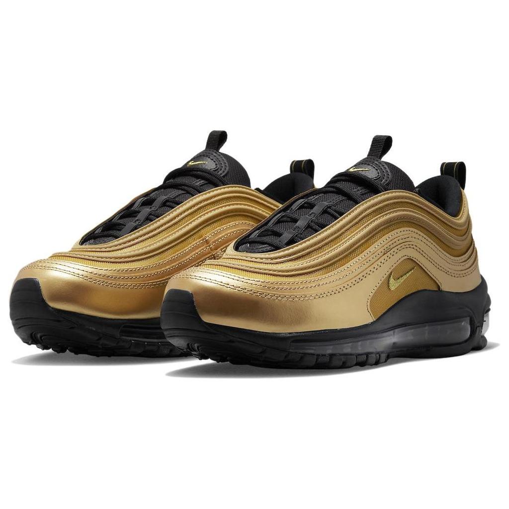 Nike Air Max 97 Wheat Gold Women Sneakers Black Metallic-Gold DX0137-700