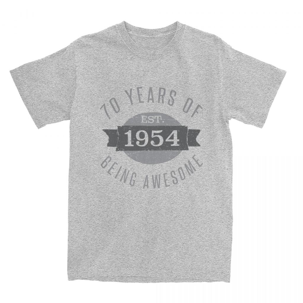 70 Aged 70th Birthday Est Born In 1954 for Men Women T Shirt Present for 70 Stuff Funny Tees T-Shirt Cotton Summer Clothes