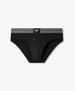 EMPORIO ARMANI UNDERWEAR Men'S Striped Elastic Cotton Briefs_Black 0816111051
