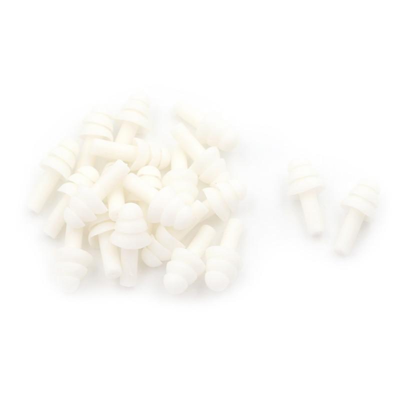 

20 шт. силиконовые беруши, противошумные беруши, удобные для учебы, сна белый