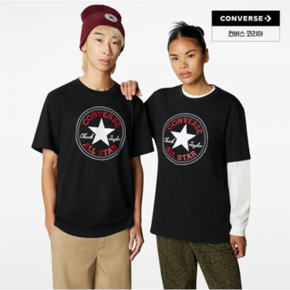 Converse All STar PaTch STandard FiT T shirT Black Mch737 023 100