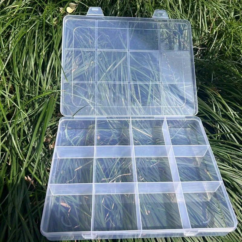 Contenitore Versatile a 12 Scomparti con Slot per Carte, per Perline Vetro e Accessori Fai da Te Organizer Trasparente per Gioielli
