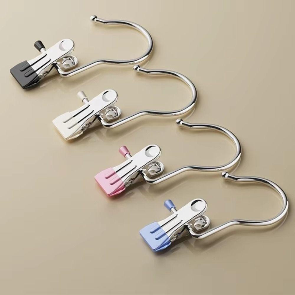 30Pcs Portable Closet Clothespins Stainless Steel Laundry Clothes Pegs With Hook  Leggings