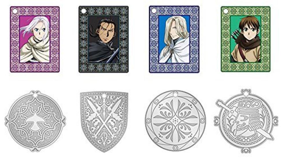 Коробка с металлическими брелоками-коллекционными фигурками «Героическая легенда Арслана»