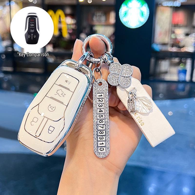 High-Grade Key Cover for 17-18 Ford Taurus, Explorer, Mustang