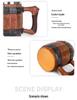 Handcrafted Wooden-Style Barrel Beer Mug with Stainless Steel Lining – Large Capacity