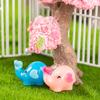 Micro Landscape Decoration Cute Cartoon Love Elephant Resin Decoration Gardening Accessories Desktop Car Decoration
