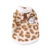 Dog Clothes Jacquard Leopard Print Traction Two-legged Fleece Can Be Traction In Autumn and Winter Thickened Warm Winter Pet Clothes