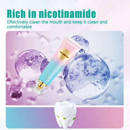 Niacinamide Whitening Toothpaste, Stain-Removing Whitening Toothpaste, Foaming Toothpaste for Children, Oral Cleansing, Removes Teeth Stains and Bad B
