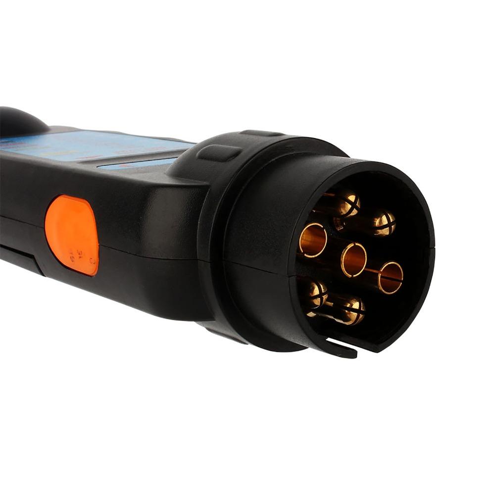 12V Trailer Tester Tool 7 Pin Trailer Light Tester Towing Wiring Tester Maintenance Technician