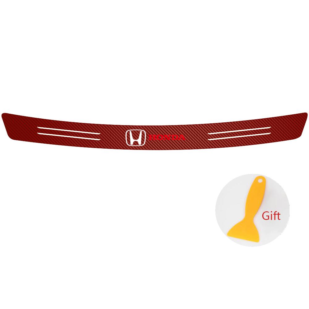Car Door Sill Sticker Rear Trunk Protector Plate Interior Accessories For Honda Civic Accord XR-V HR-V City Odyssey Spirior CRV
