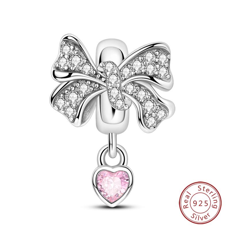 Copper Classic Purple Retro Heart Shape Lotus Angel Pattern Charms Beads Fit Qikaola Original Bracelets Diy Jewelry