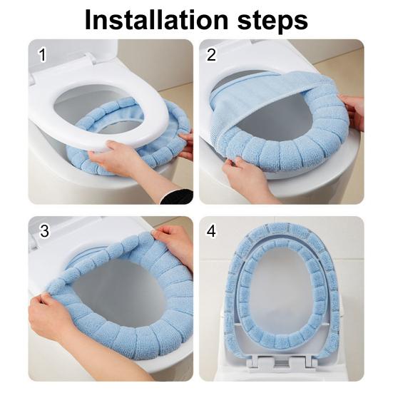 Toalettsetepute Ultramyk Holder Varmen Vaskbar Tegneserie All Inclusive Nærkrakkmatte Baderomstilbehør