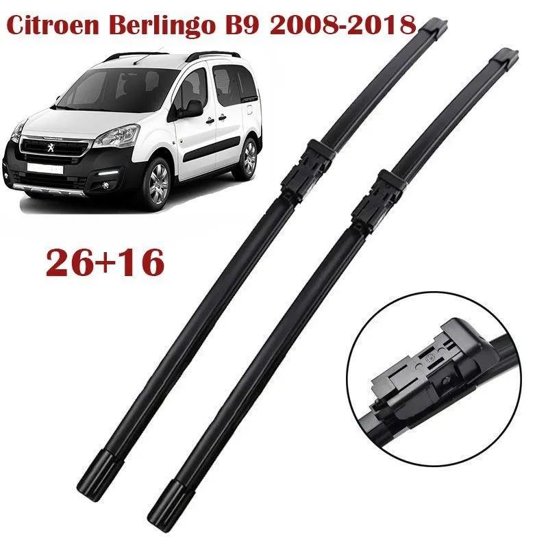 26"+16" Frameless Wipers for Berlingo B9, Partner B9, C4 Picasso, 308, Dispatch, Expert