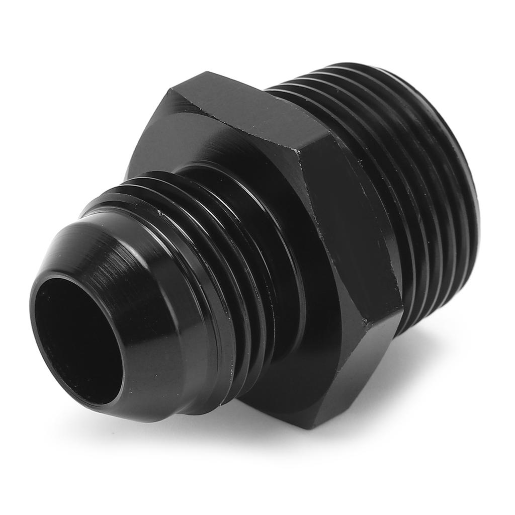 Fuel Pipe Straight Adapter 10 AN To 3 4 NPT Hose Fitting 6061‑T6 Aluminum Black Anodized