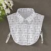 New Fake Collar Shirt Women White Lapel Ruffles Stand False Collar Woman Girls Detachable Collar Lace Removable Half Shirt