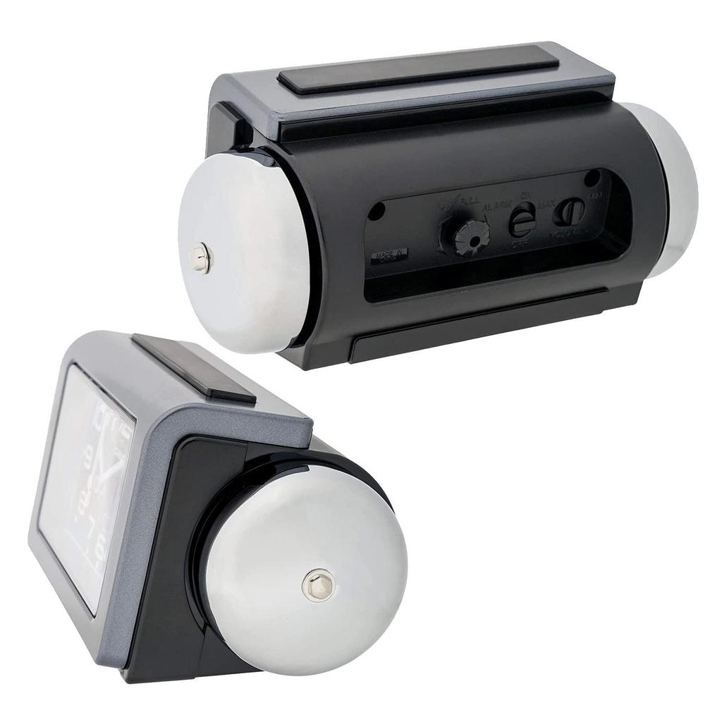 CASIO Alarm Clock Explosive Alarm Clock Bell Black Analog Sleep Buster Snooze Light TQ-647-1JF
