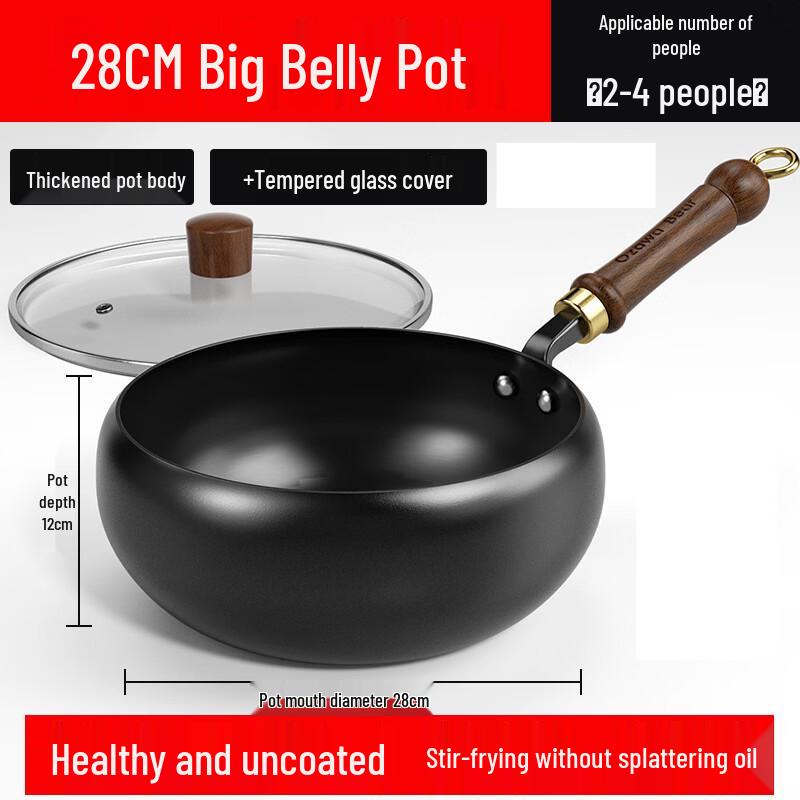 Zhi Shi Hand-Forged Non-Stick Iron Wok