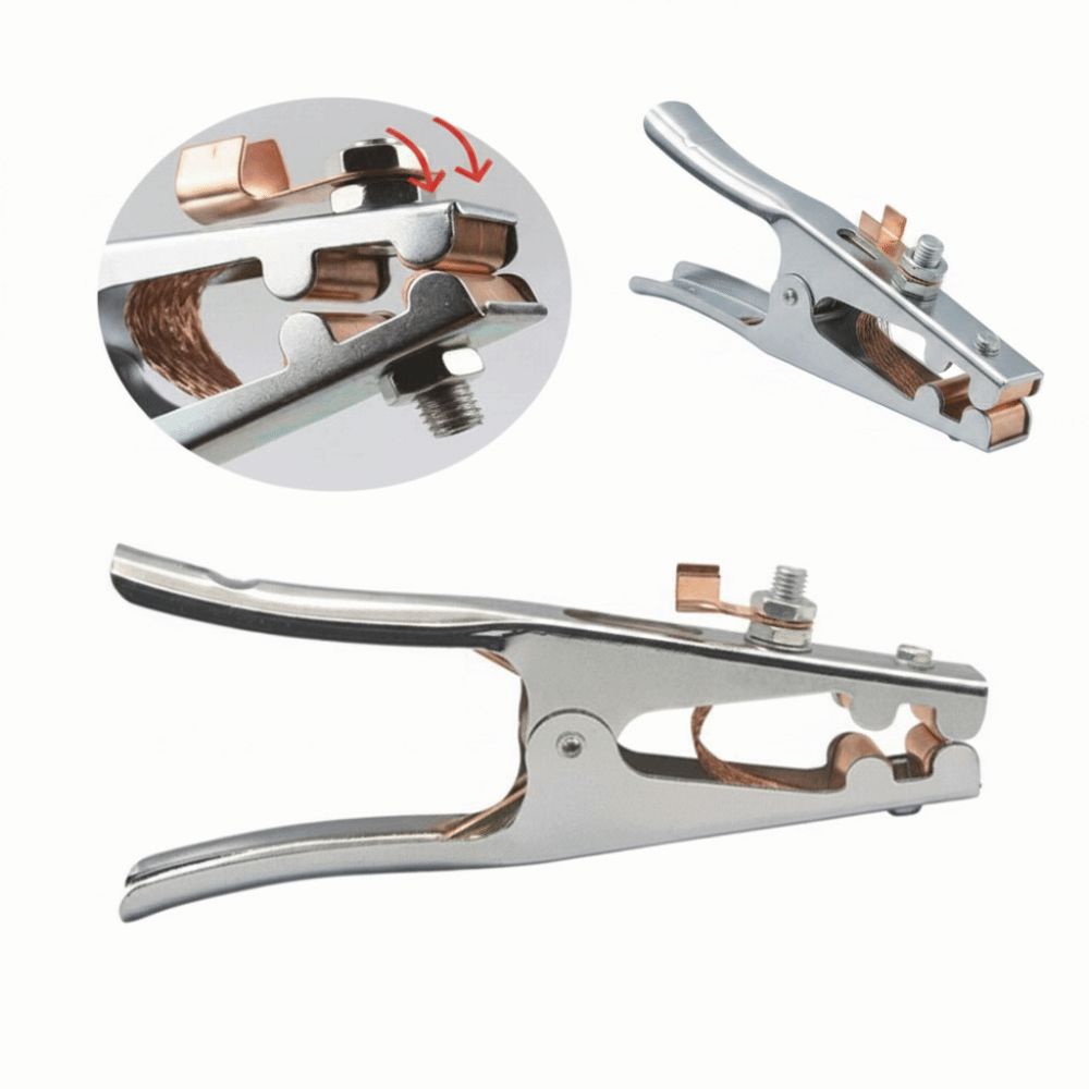 300A 500 A 800A 1000A Ground Cable Clip Copper Electrode Holder Tool Welding