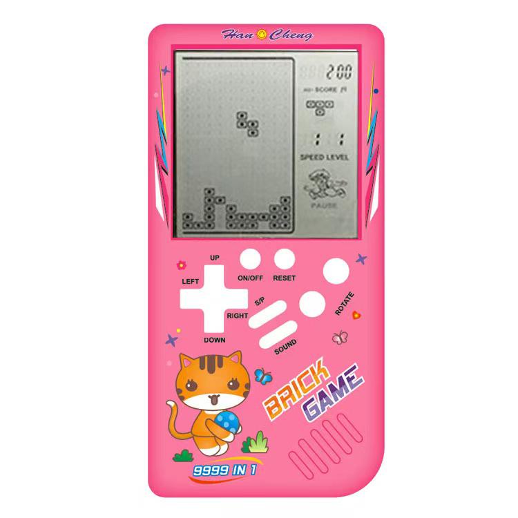 Klassische nostalgische Großbild-Tetris-Spielmaschine: Augenfreundliches pädagogisches elektronisches Spielzeug für Kinder