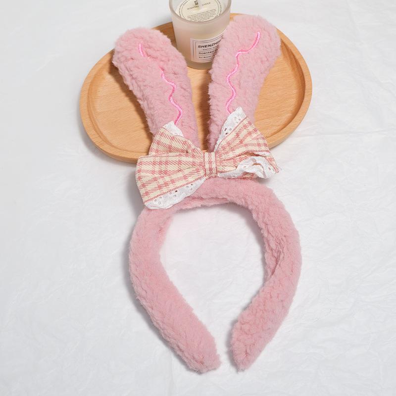 Cartoon Plush Headband: Cute Hair Accessory for Women & Kids, Perfect for Face Washing