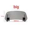 Powerful Motorcycle Windshield Extension Adjustable Spoiler Deflector For BMW KAWASAKI HONDA 36X14cm Grey