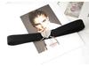 Women's Love Buckle Skinny Belt - Elastic Waistband for Dresses, Narrow Leather Cinch, Black