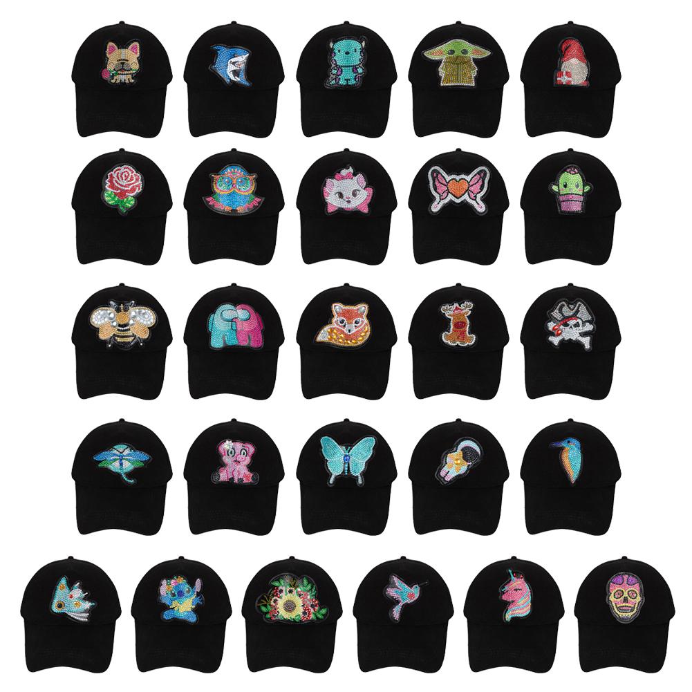 Buy 5D DIY Diamond Painting Baseball Cap Snapback Hat Sticker Drill Sun