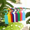 Waterproof Plant Variety Marking Tags - Durable Plastic, Ring Buckle Design for Seedlings, Flowers, Grapes, Watermelons, and Fruit Trees