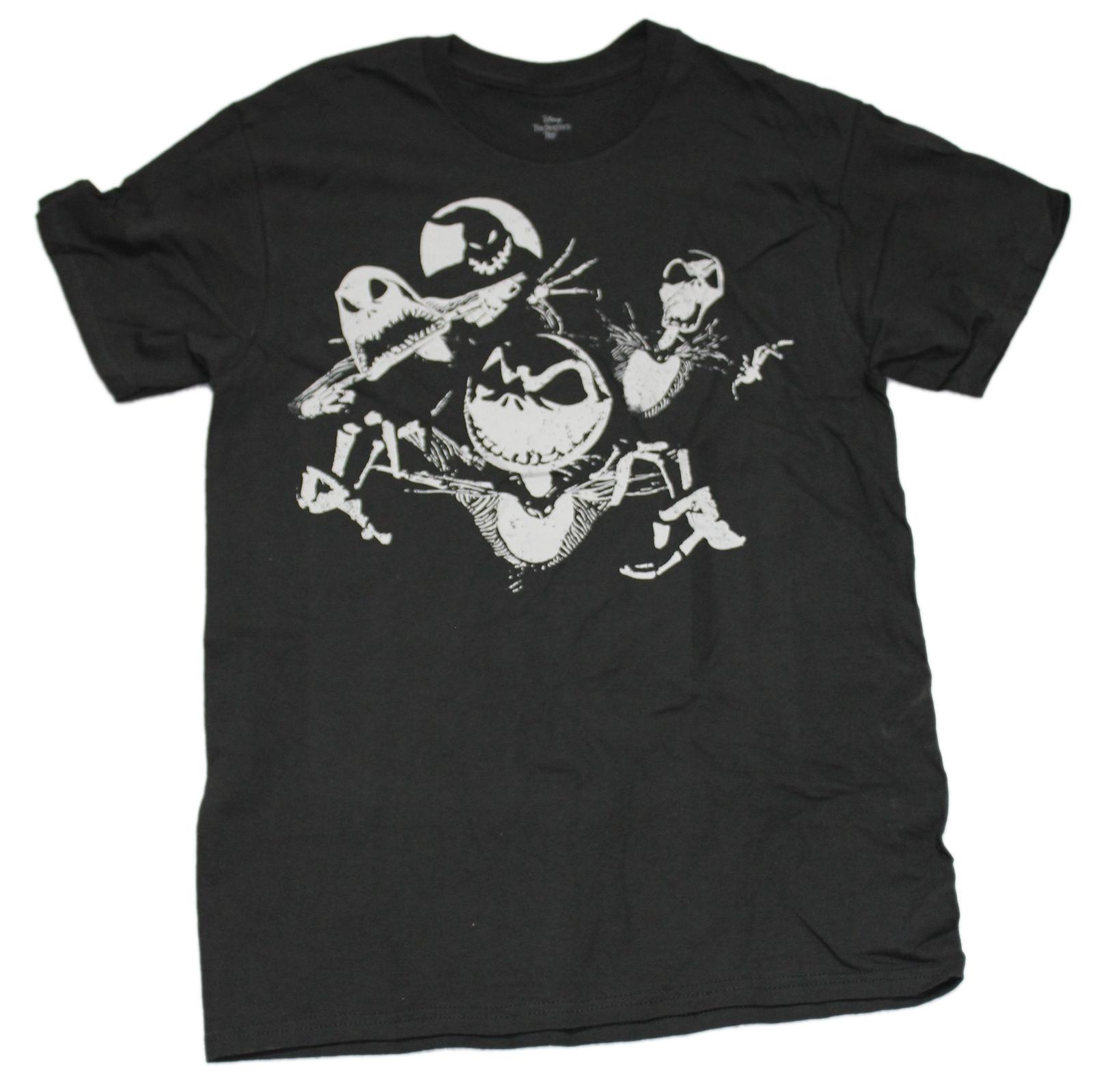 Nightmare Before Christmas New Adult T-Shirt - Three Jack Moon Distressed XXXXL