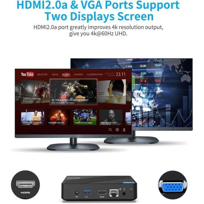 Mini PC - MINIS FORUM - Celeron N4020 - 4 Go RAM - 64 Go eMMC - UHD Graphics 600