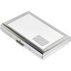 Stealodeal Metal Unisex Business Card Holders(White-Silver)