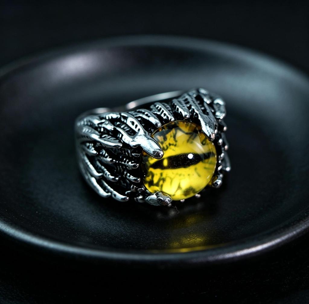 Men's Demon Eye Bracelet & Hip Hop Zinc Alloy Ring