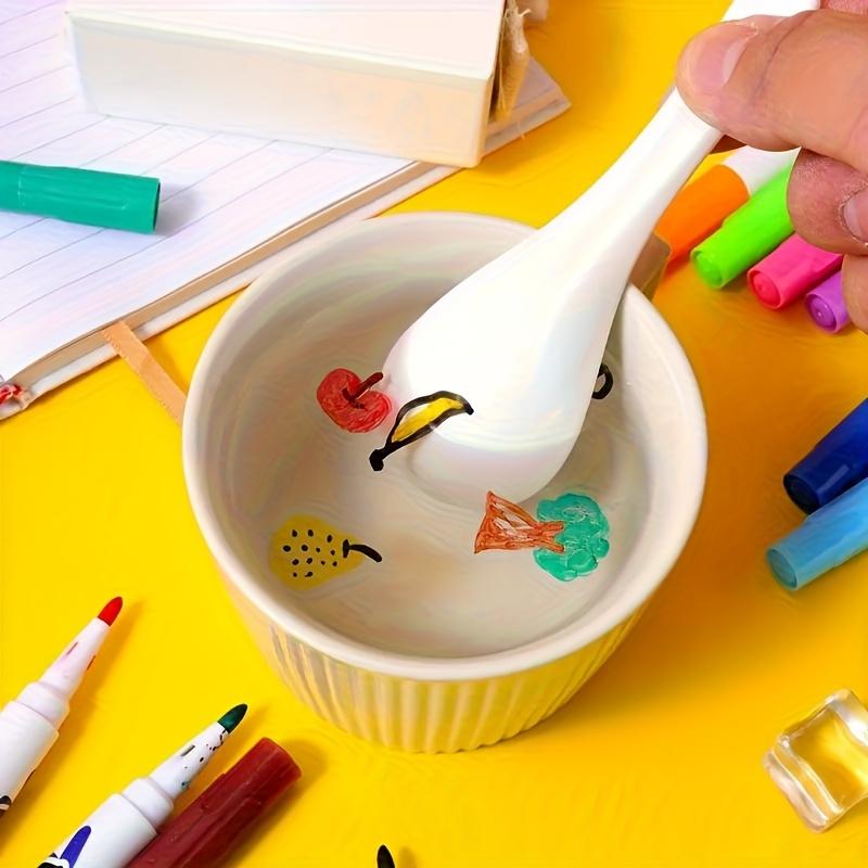 A Set of Magic Water Painting Pens with Floating Ink, Mixed Color Markers, Suitable for Painting, Various Handmade, a Fun Gift
