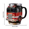 Funny Mugs for Men Leakproof Stainless Steel Drinkware Firefighting Coffee Mugs Tea Cup for Thermos Cup Juice Dad Brother