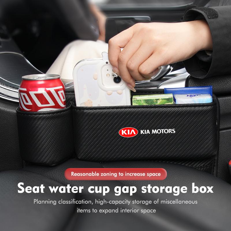 Car Seat Gap Storage Box Phone Bottle Cup Holder Accessories For KIA Sportage Rio Ceed Niro Soul Stonic Picanto Proceed