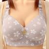 High-grade comfortable side-closing breast large size thin gathering underwear anti-sagging beautiful back women's bra cover without steel ring