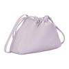 Calvin Klein Small and Cute Drawstring Drawstring Letter Embossed Artificial Leather Crossbody Shoulder Bag Women's Orchid Gray