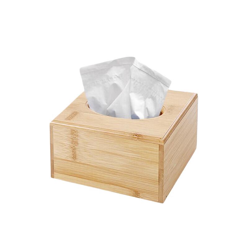 Bamboo Wood Flip-Lid Tissue Box