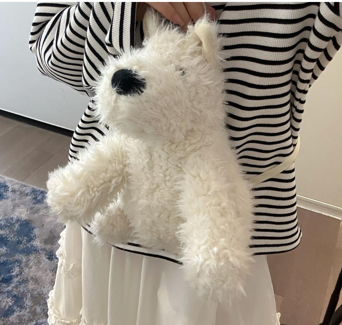 Backpack Doll Crossbody Bag Puppy Bag Cartoon Plush Toy Doll Trendy Cute Pet