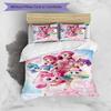 3pcs Magic Sweethear (4) Design Cover Set - HD Printed Bedding with 1 Cover and 2 Pillowcases - Perfect for Home and Dorm Decor