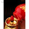 1 Pair Plastic Household Yuanbao Candlestick Simulated Candle Holder Buddha Hall Decor Temple Ornaments Pray for Auspiciousness