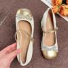 Luxury Sparkling Rhinestone Designer Mary Jane Shoes  Sweet Bow Color Block Buckle Lolita Shoes Party Banquet Women's Shoes
