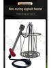 Heat-Resistant Asphalt Heater Rod with Thick Rubber Coating, Heightening Feature & Stainless Steel Red Handle
