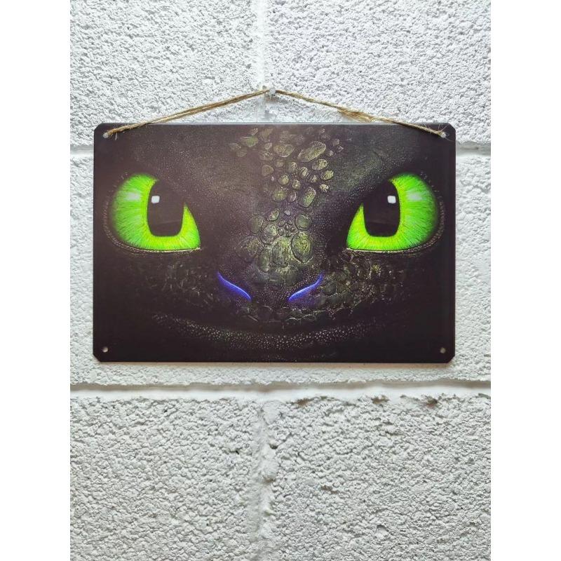 Dragon Metal Wall Art, Mythological Creature Decor Sign