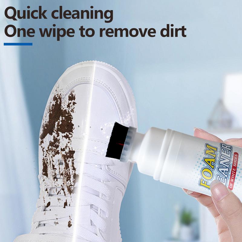 100ml Sneaker Reiniger Schaumreiniger für Weiße Schuhe, Stiefel, Canvas Reinigung Fleckenentferner Spray Entfernt Schmutz Dreck und Gelb