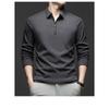 Men S Half Zip Long Sleeve Polo Shirt Casual Fashion Top