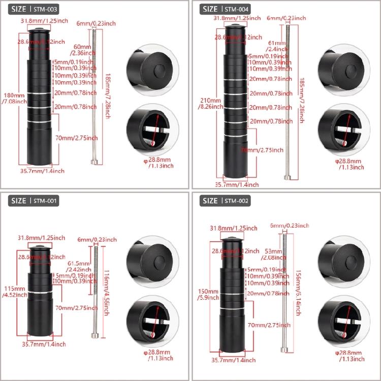 Bicycles Fork Extension Adapter Bike Stem Fork Bicycles Handlebars Extenders for Personality Cycling Comfortable