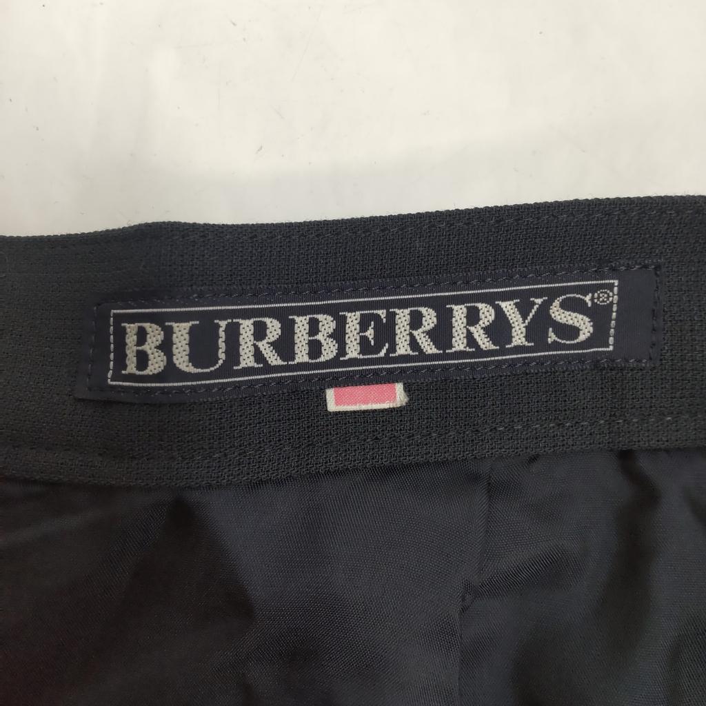 90s Vintage Burberrys skirt suit women 9AR M olive gray two-piece(USED)